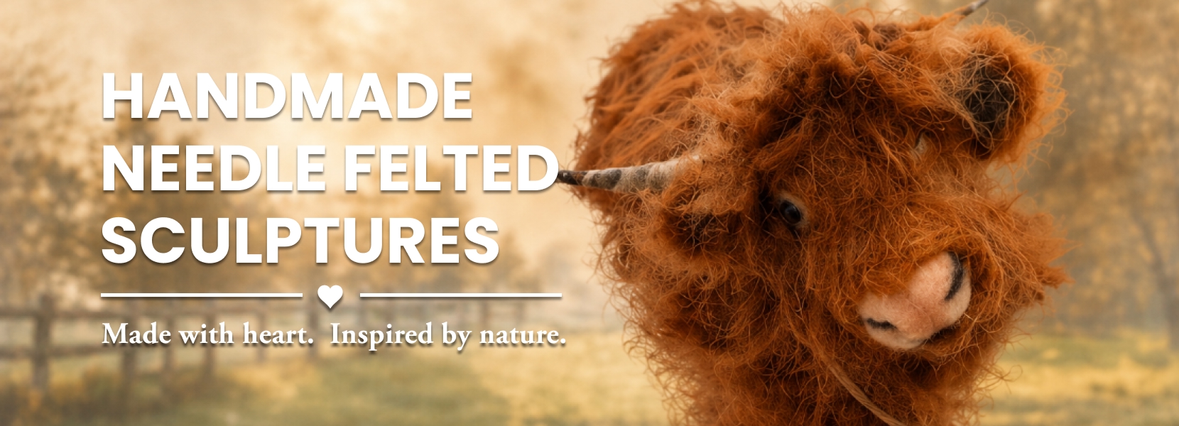 needle felted sculptures